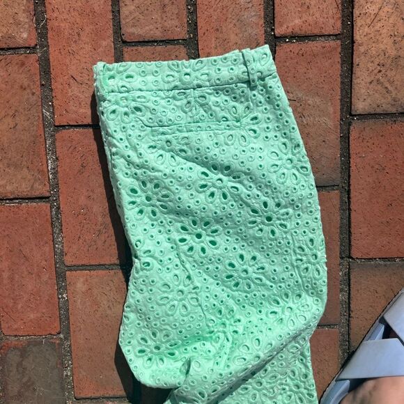 J Crew Eyelet Cafe Capri Pants - Picture 5 of 8